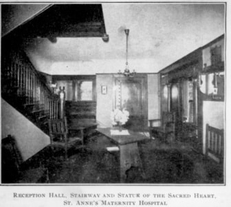 Interior of St. Anne’s Maternity Home at 1509 South Figueroa in Los Angeles - 1908